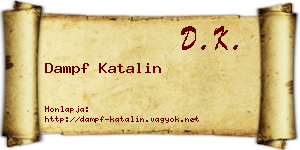 Dampf Katalin névjegykártya